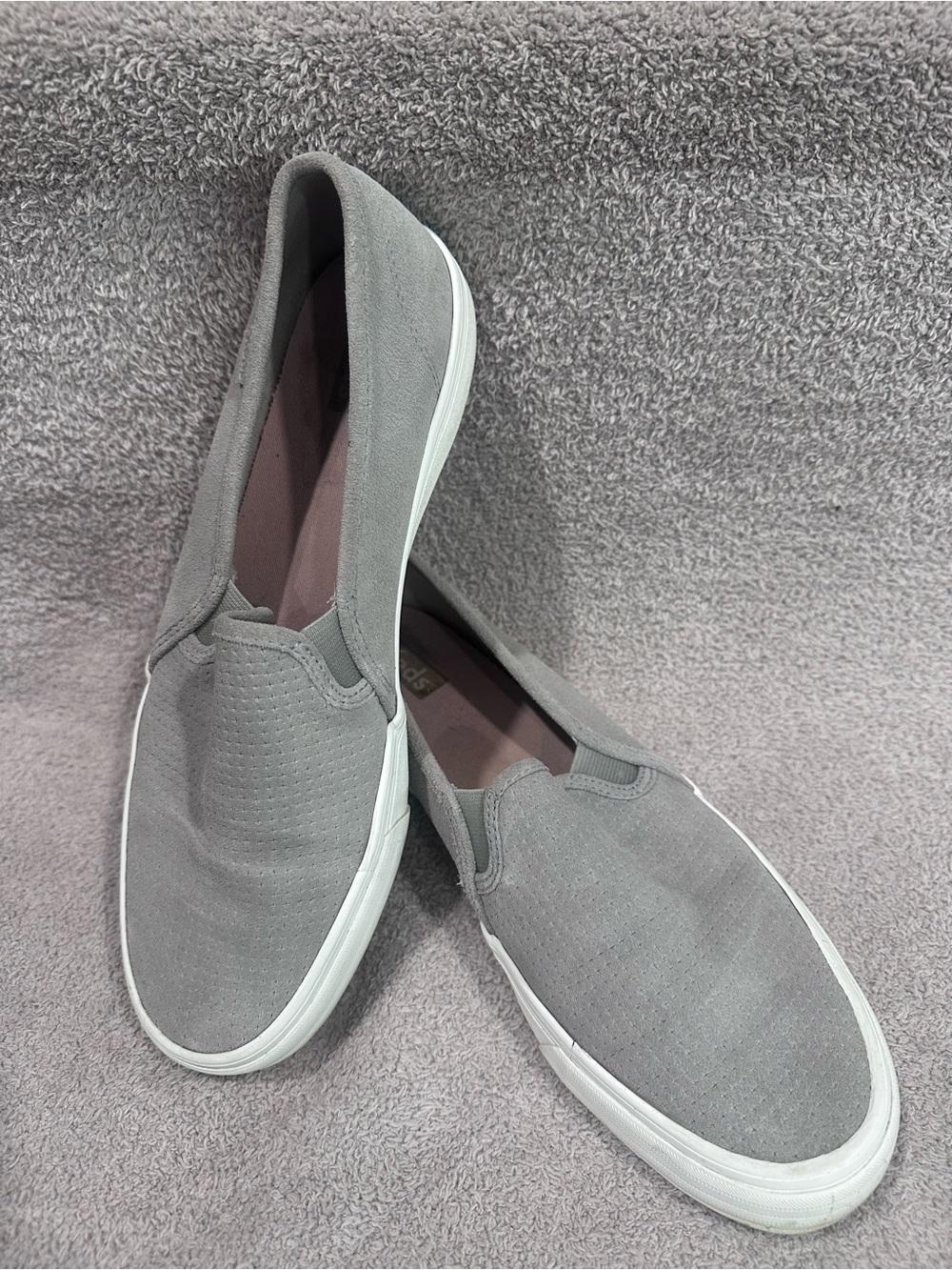 Keds Women's Slip-On Canvas Sneakers - Gray